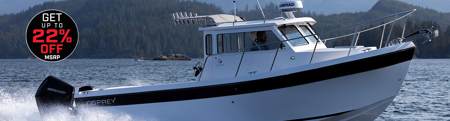 Osprey Pilothouse Boats for Sale BC Canada